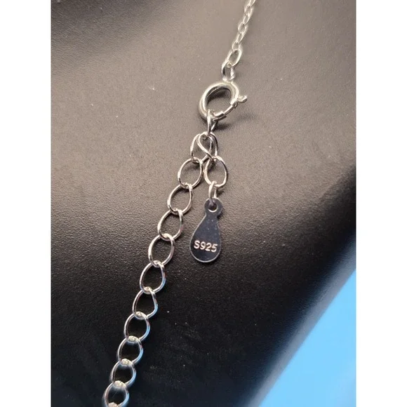 .3 Ct Moissanite Dragonfly Necklace In‎ 925 Sterling Silver17in Chain #0219